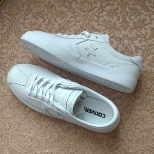 converse all star - white leather sneakers - 6